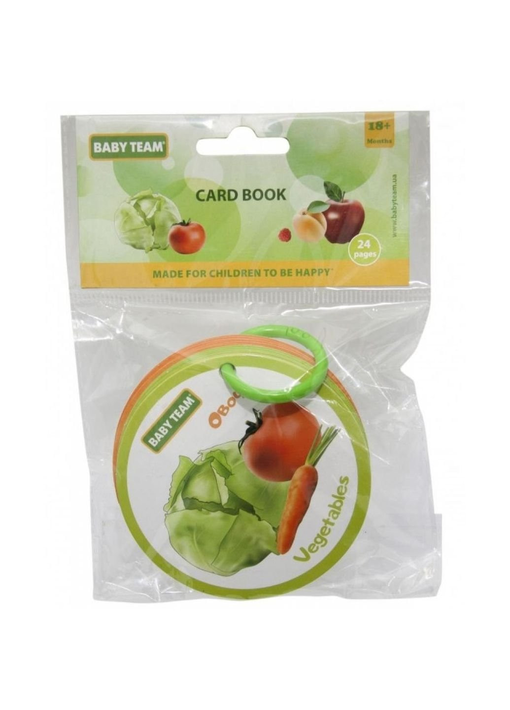Развивающая игрушка Игрушка-книжка Фрукты-овощи (8730) Baby Team (254079144)