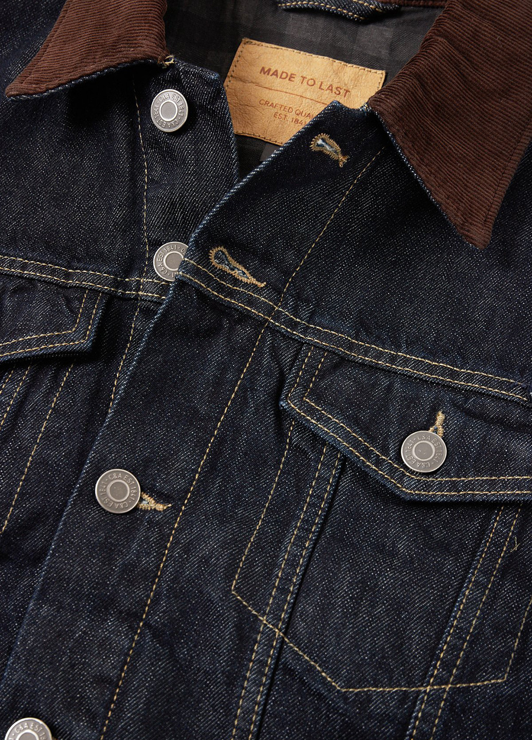 Темно-синя демісезонна куртка C&A