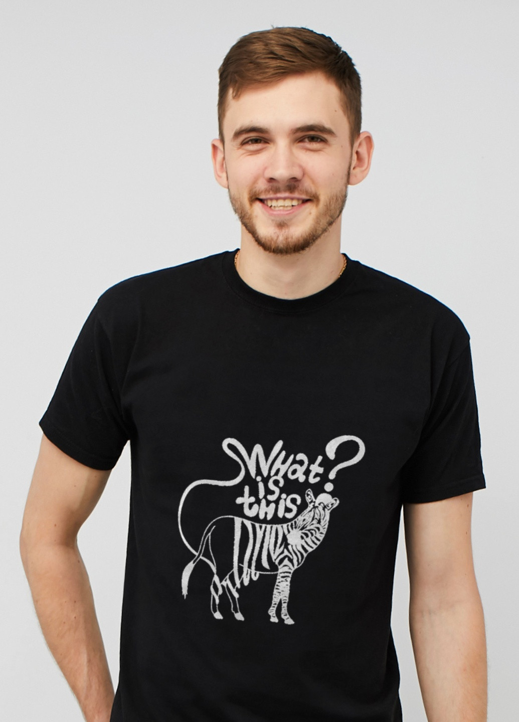 Черная футболка мужская с коротким рукавом Memo