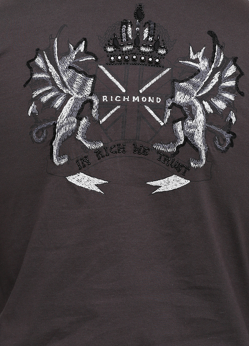 Оливковая (хаки) футболка-рубашка для мужчин John Richmond однотонная