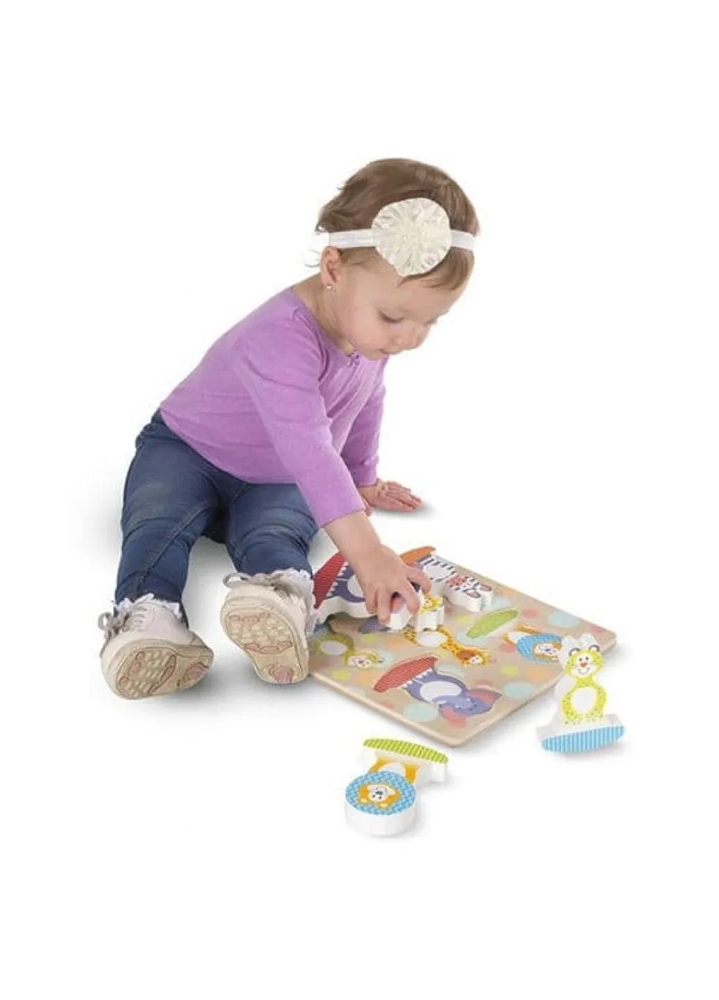 Розвиваюча іграшка Формовий пазл-гойдалка Сафарі (MD1886) Melissa&Doug (254072897)
