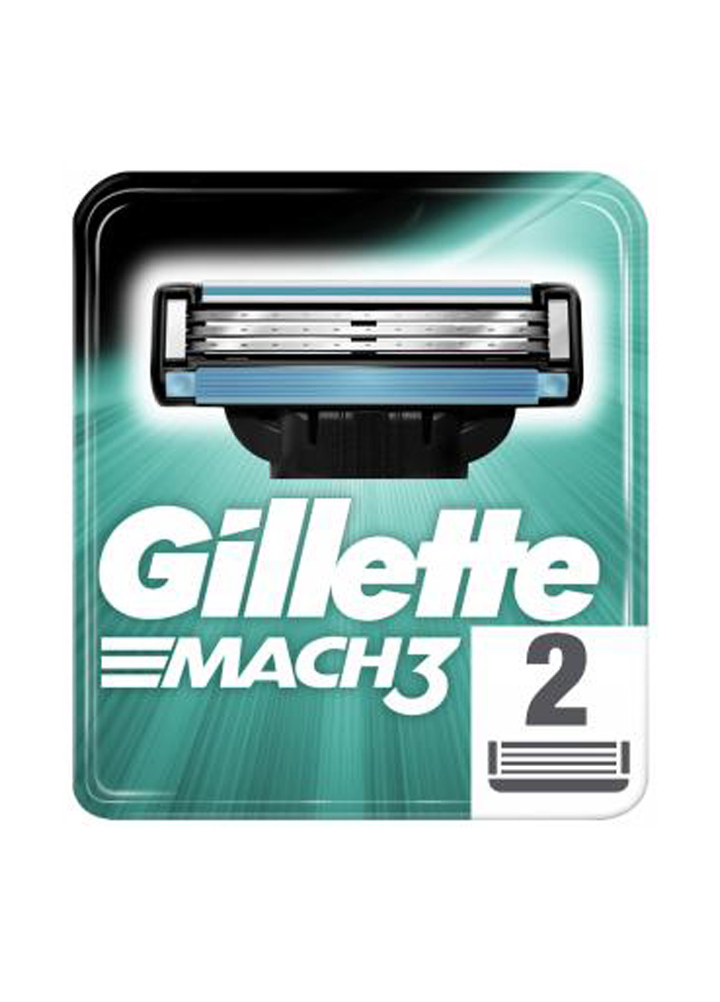 Сменные картриджи для бритья Mach3 (2 шт.) Gillette (138200693)