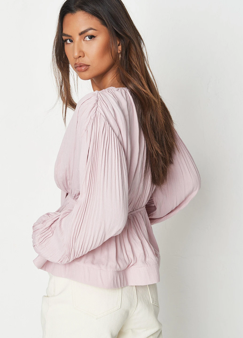 Сиреневая блуза Missguided