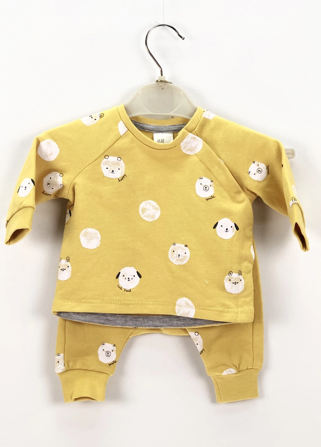 Жовтий демісезонний комплект (реглан, брюки) H&M