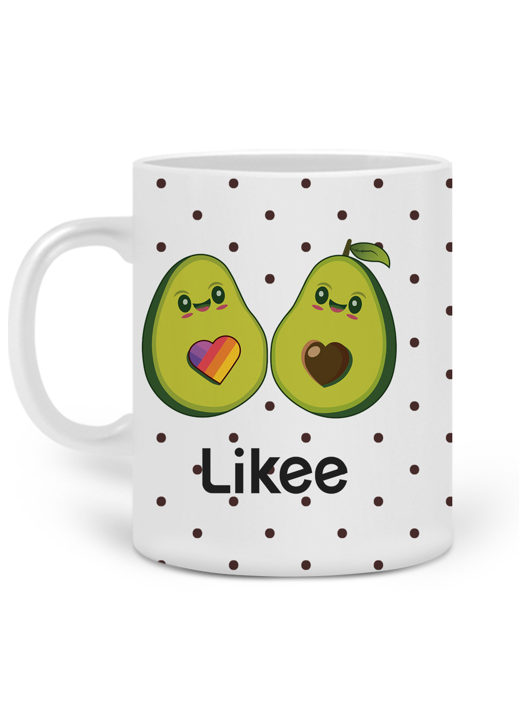 Кружка Лайк (Likee Avocado) 330 мл горнятко керамічне (20259-1031) MobiPrint (219776812)