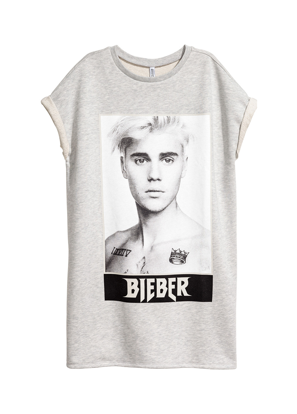 Сіра кежуал сукня сукня-футболка H&M