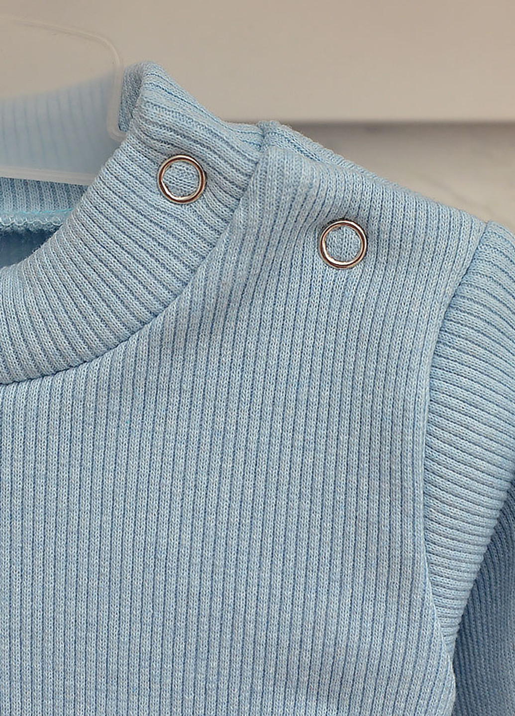 Блакитний демісезонний комплект (боді, штани) Blanka