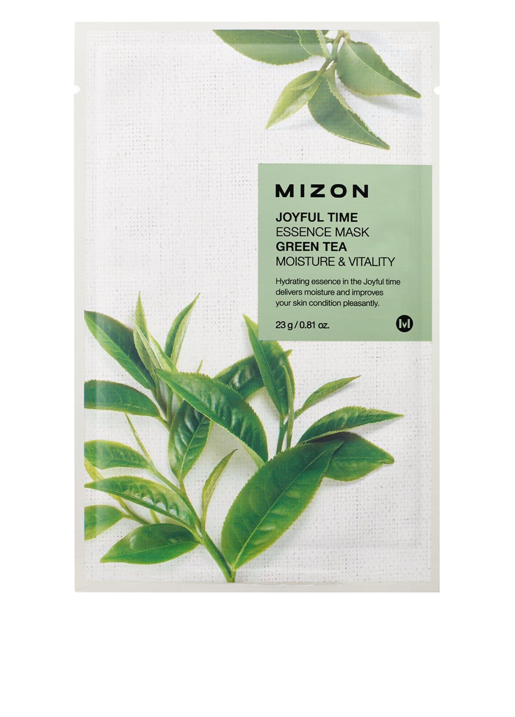 Тканинна маска Joyful Time Essence Зелений чай, 23 мл Mizon (252120191)