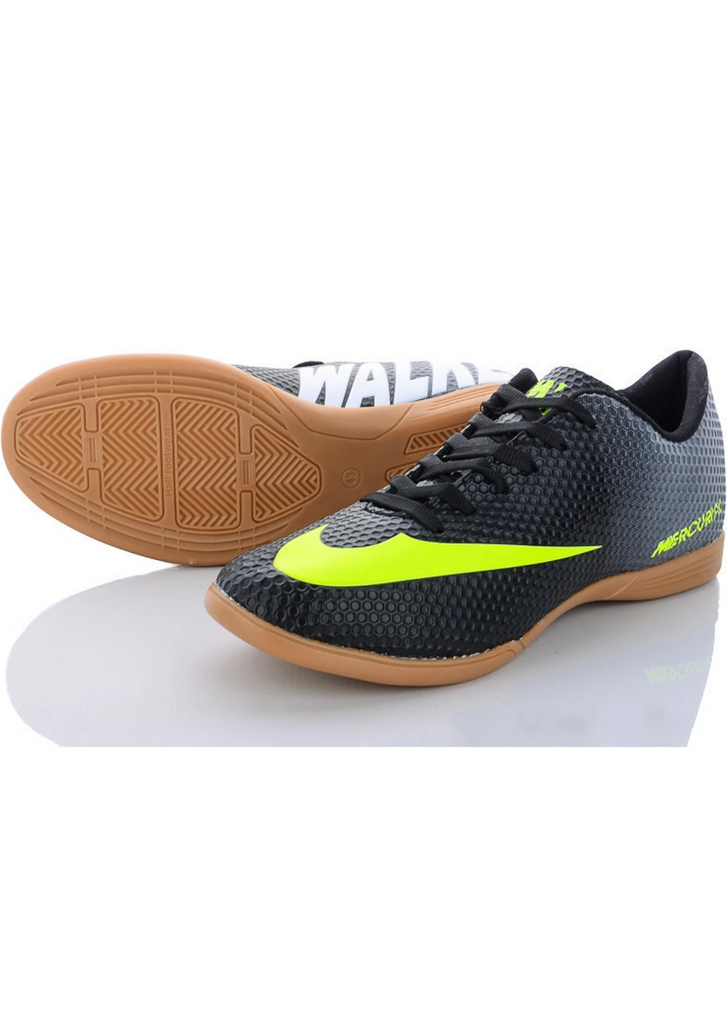 Футзалкі (бампи) на поліуретановій підошві b231-futsal-black 41 Чорний Walked (207657318)