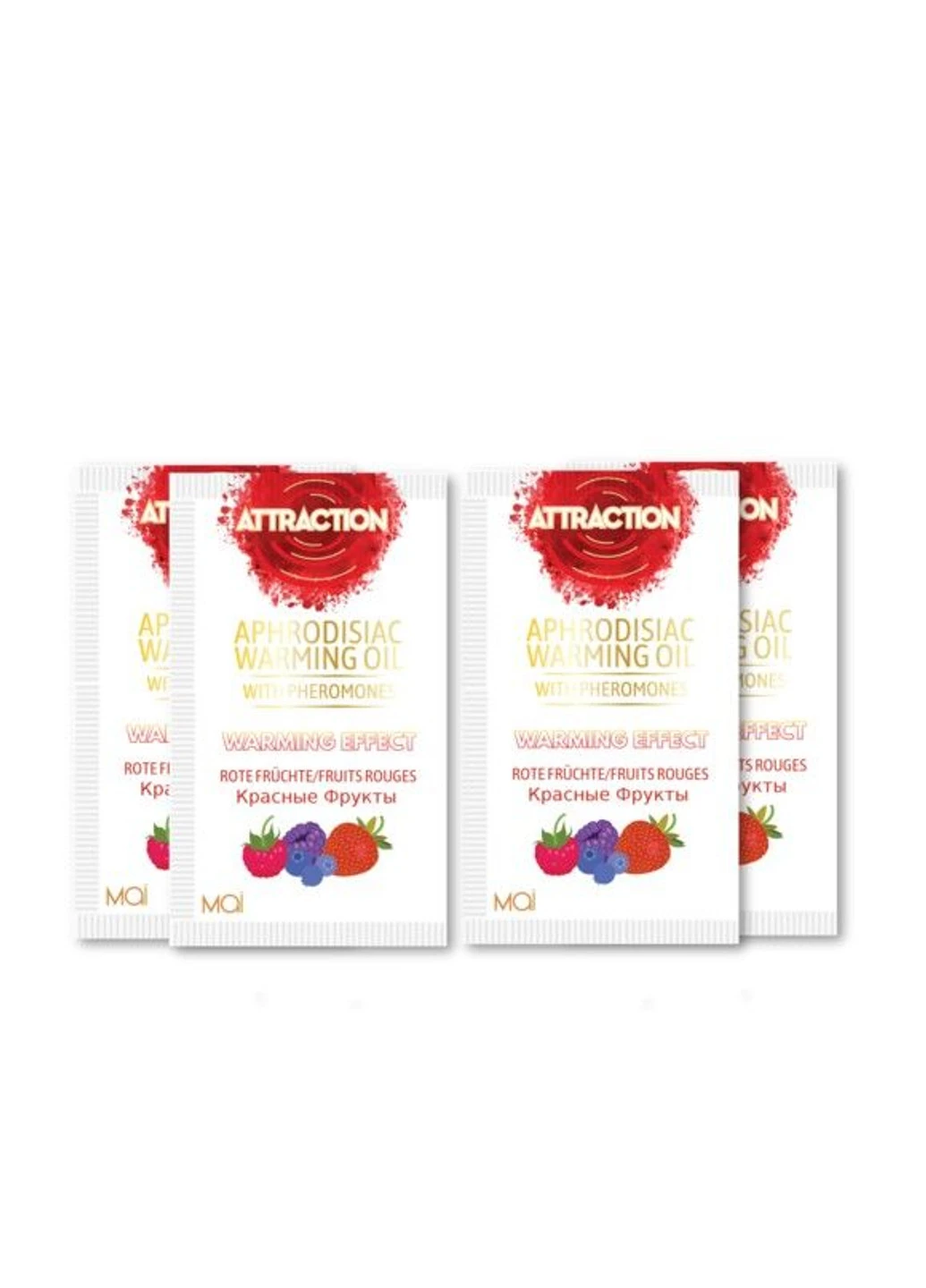 Пробник масажного масла з феромонами PHEROMON MASSAGE OIL RED FRUITS (10 мл) MAI (252156178)