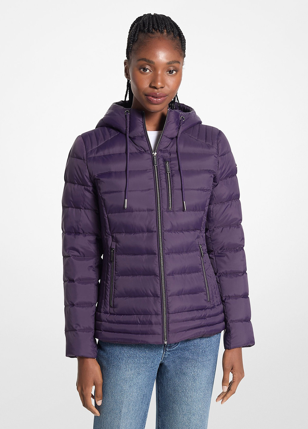 Фіолетова демісезонна куртка Michael Kors