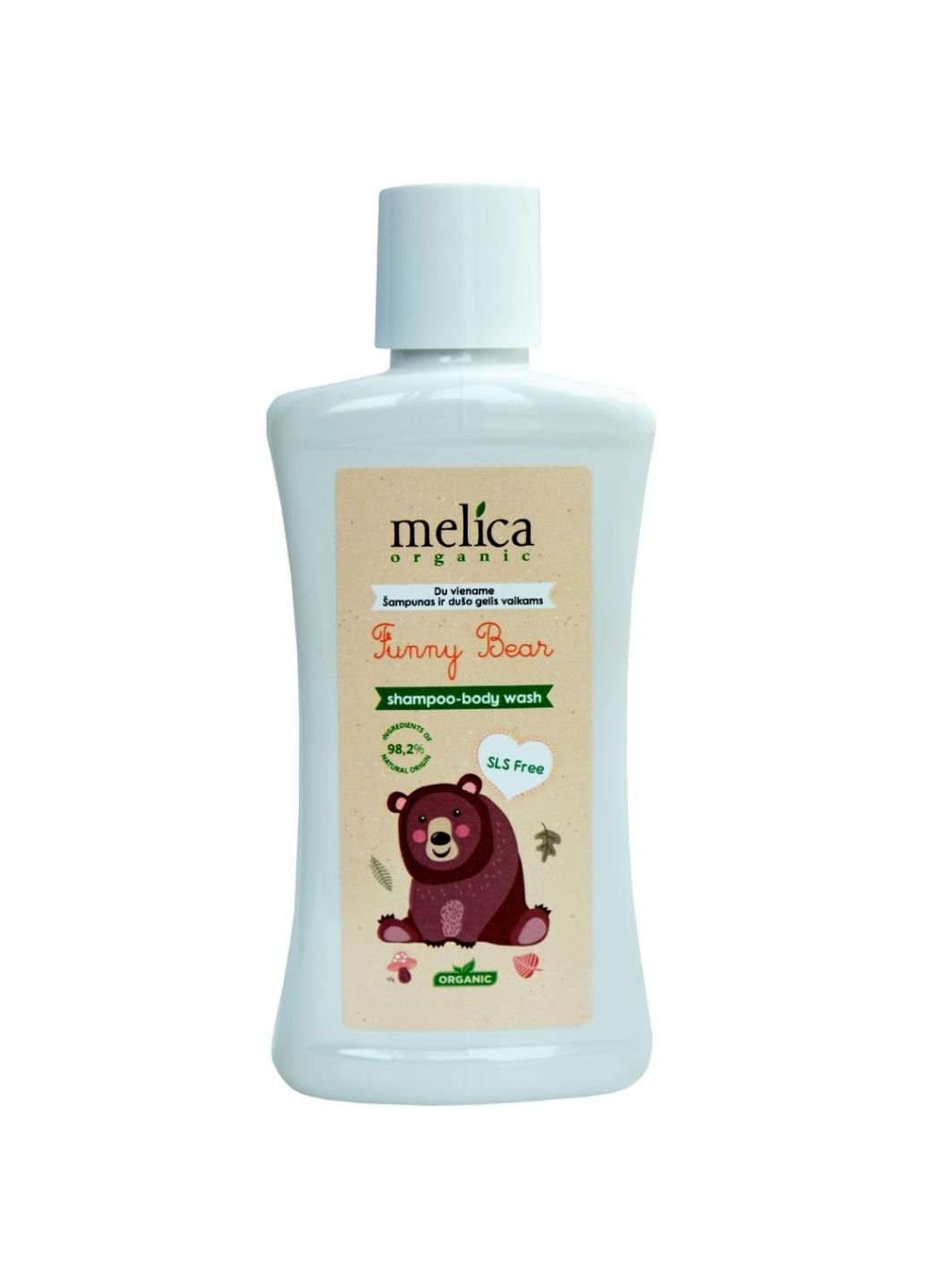 Детский шампунь 2 в 1 от Медвежонка 300 мл (4770416003310) Melica Organic (254069448)