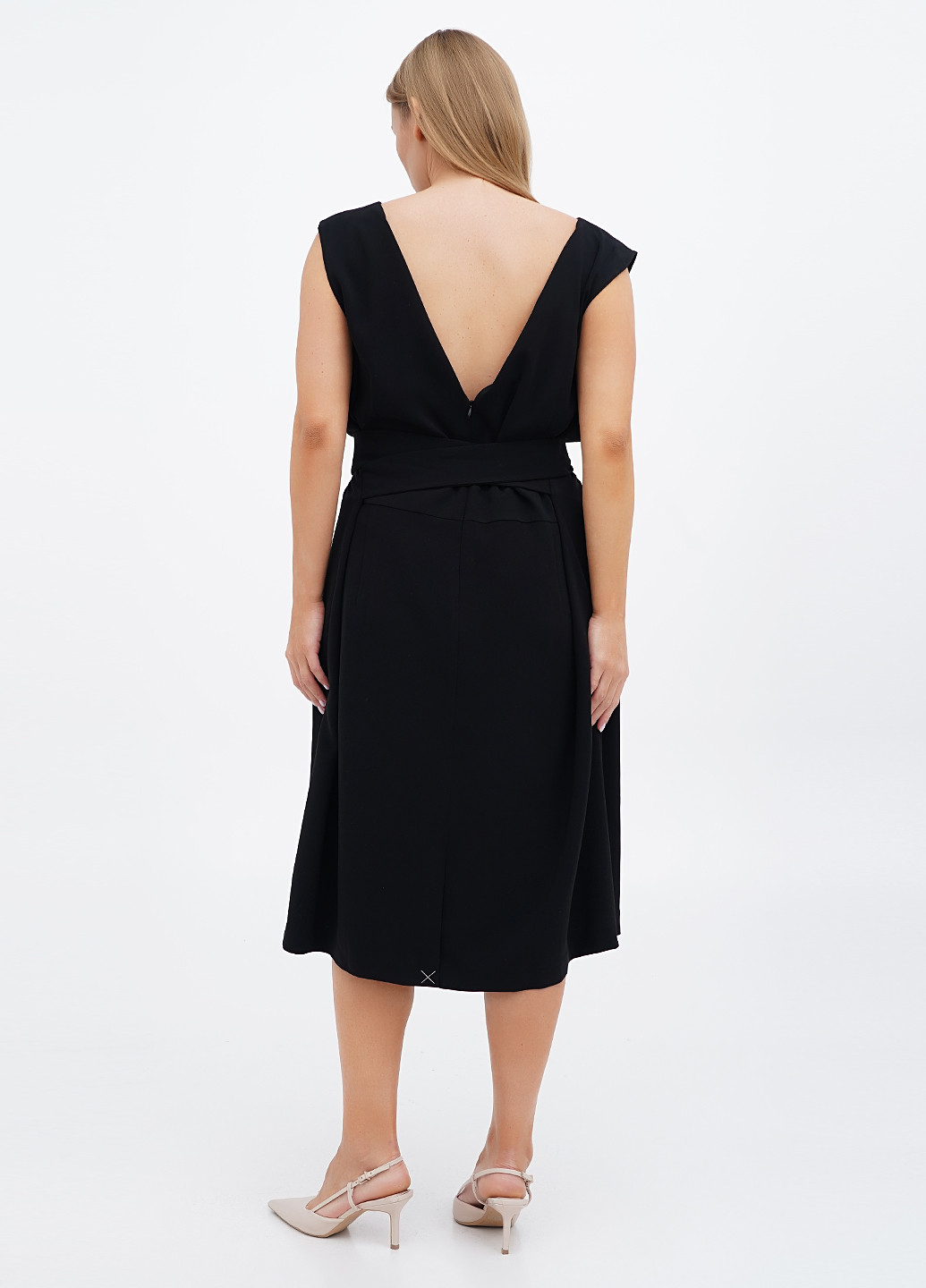 Чорна кежуал сукня кльош Talbots однотонна