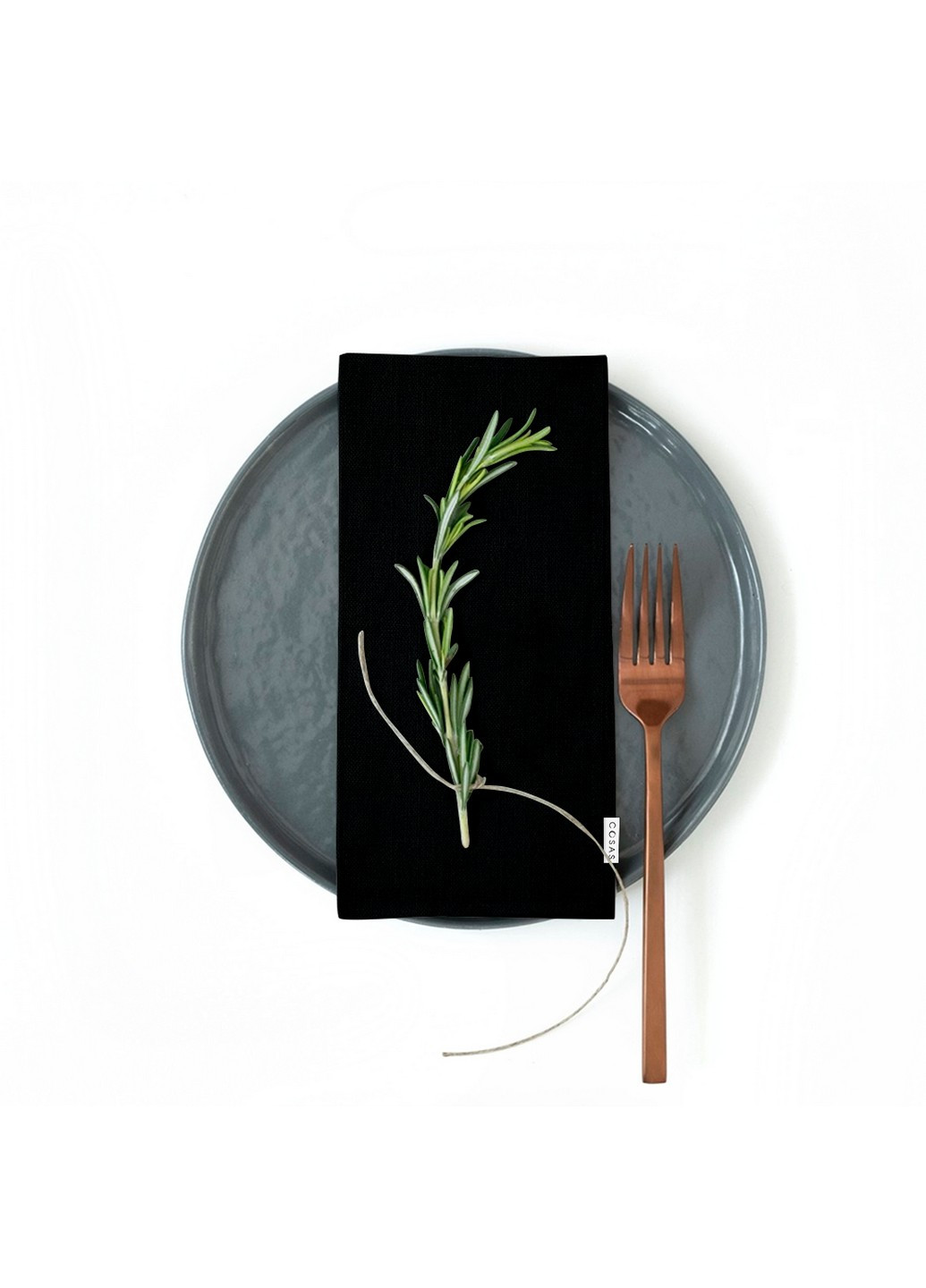 Набор из 4-х тканевых салфеток 35х35 Ranfors Black (4822052067352) Cosas (252409193)