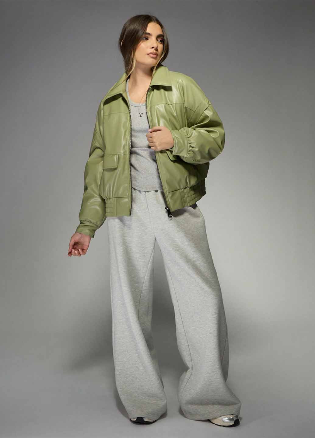 Фісташкова зимня куртка SHEIN