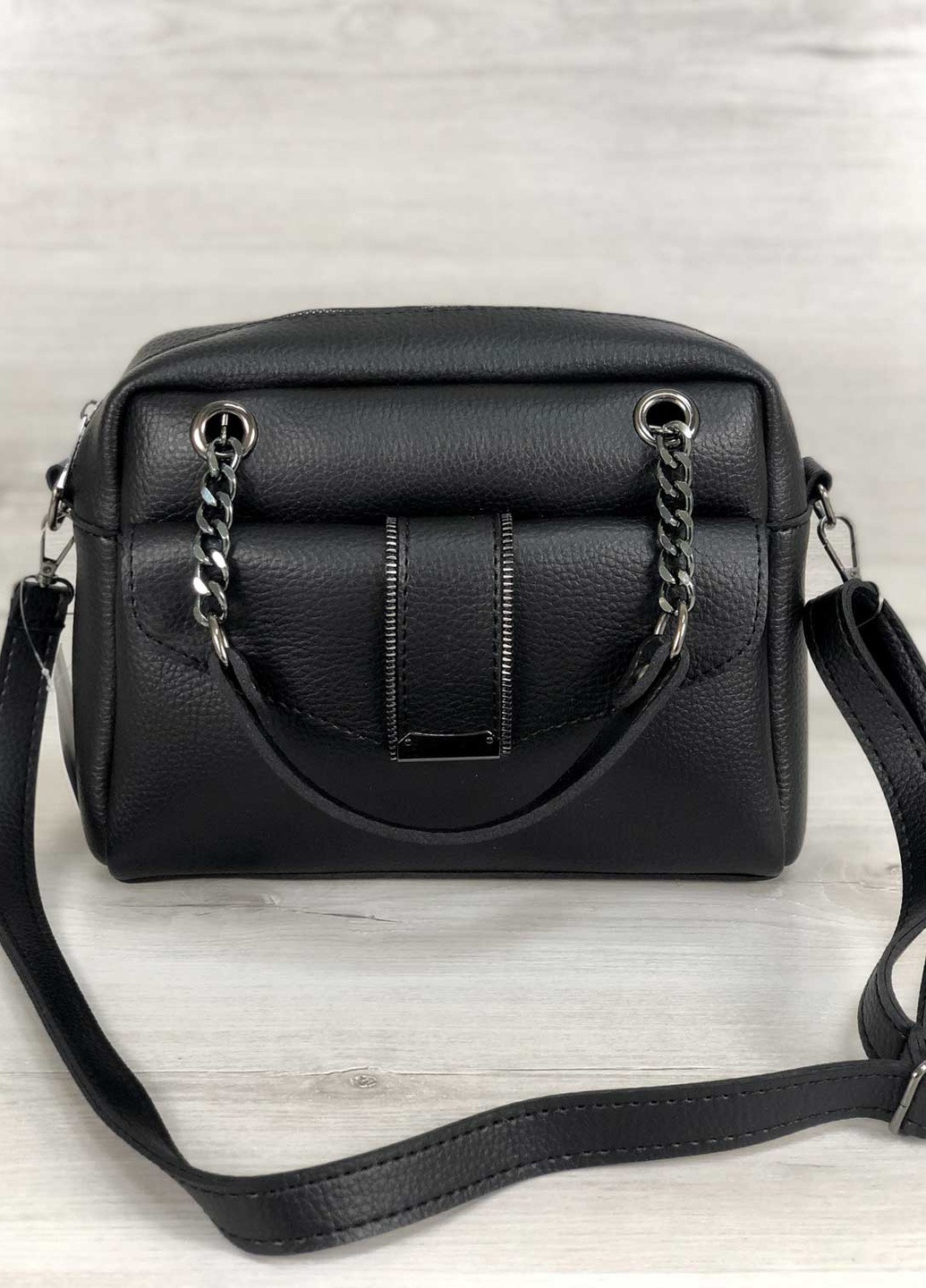 Сумка женская кросс боди экокожа (wel-56604) Черная WeLassie (253982452)