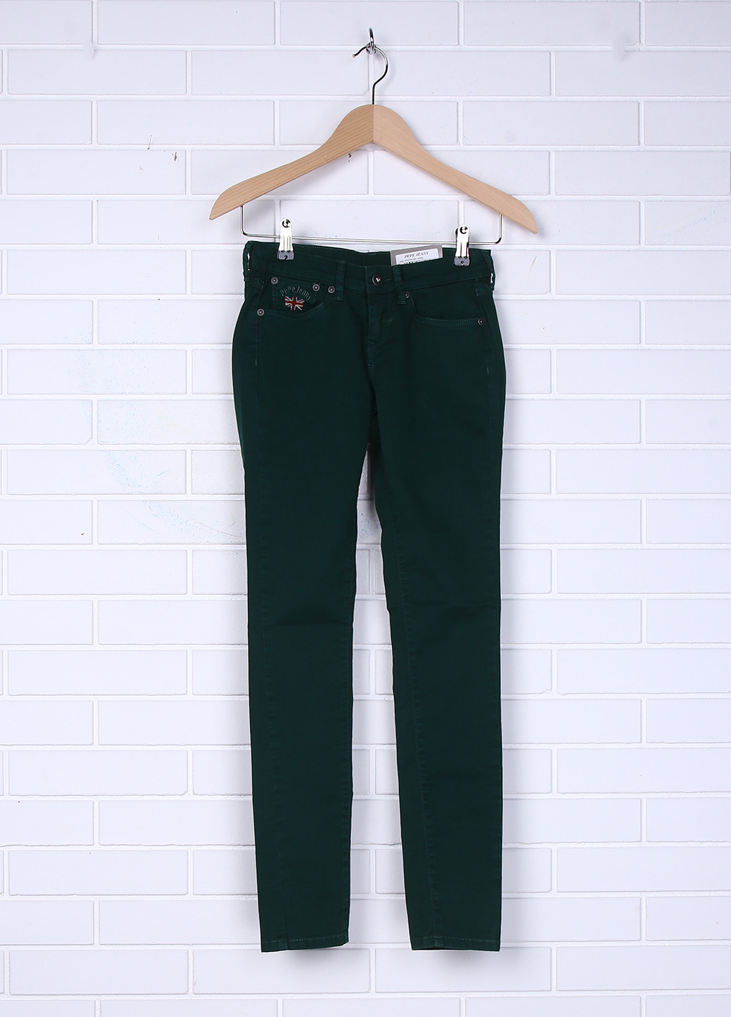 Зеленые кэжуал демисезонные прямые брюки Pepe Jeans