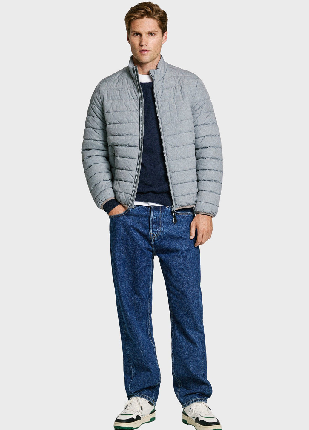 Серая демисезонная куртка Pepe Jeans