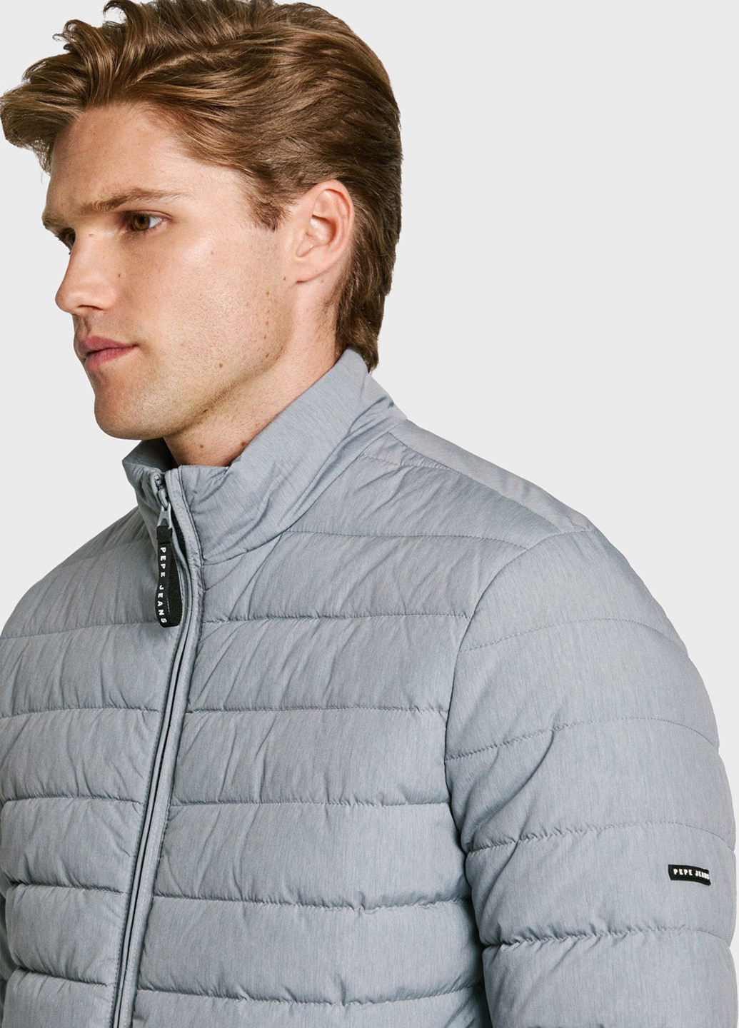 Серая демисезонная куртка Pepe Jeans
