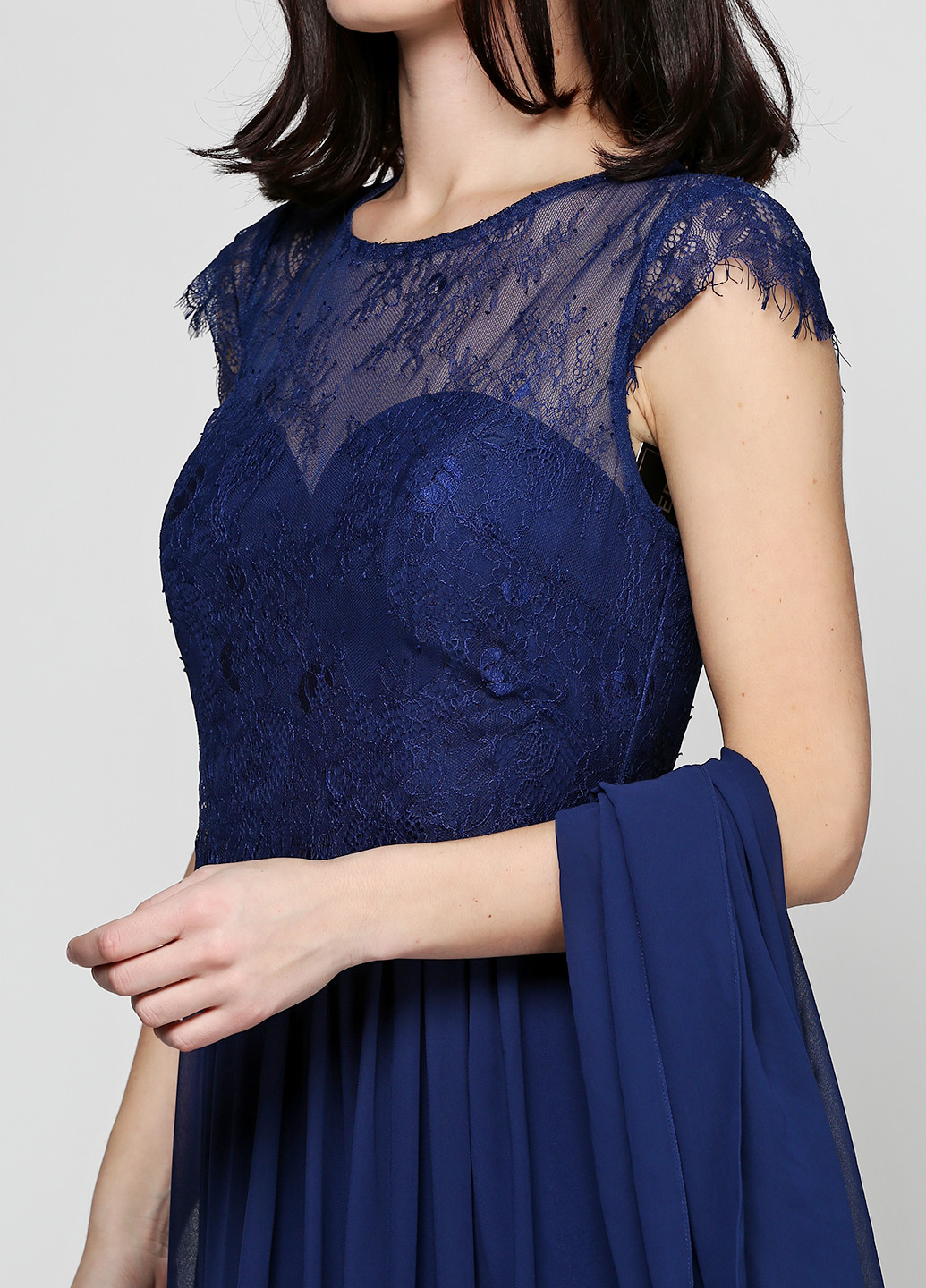 Синя вечірня плаття, сукня Luxuar однотонна