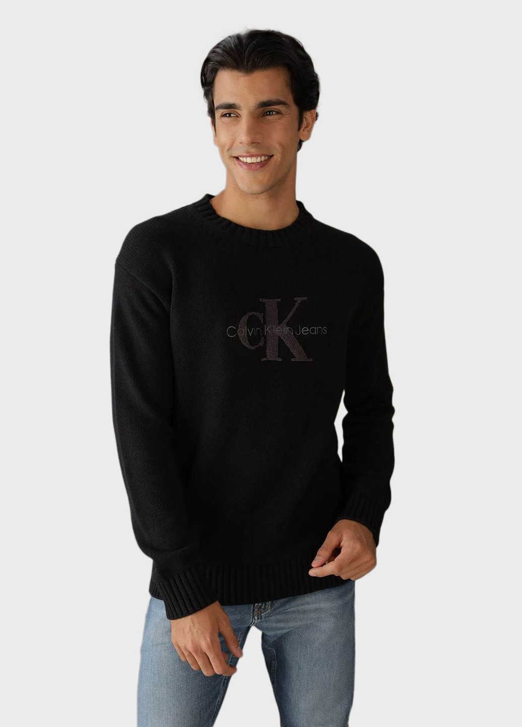 Черный зимний джемпер джемпер Calvin Klein Jeans