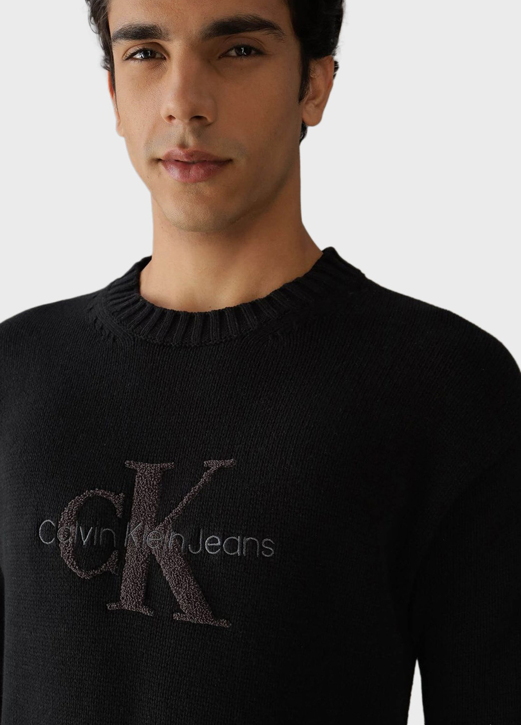 Черный зимний джемпер джемпер Calvin Klein Jeans