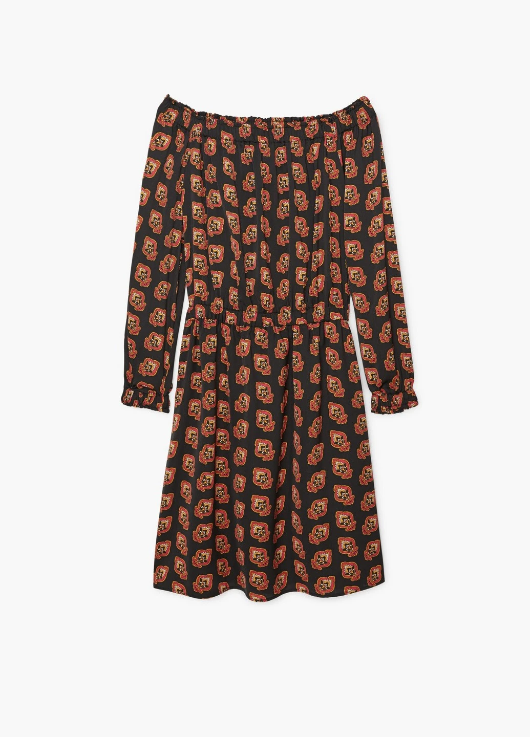 Черное кэжуал платье Mango