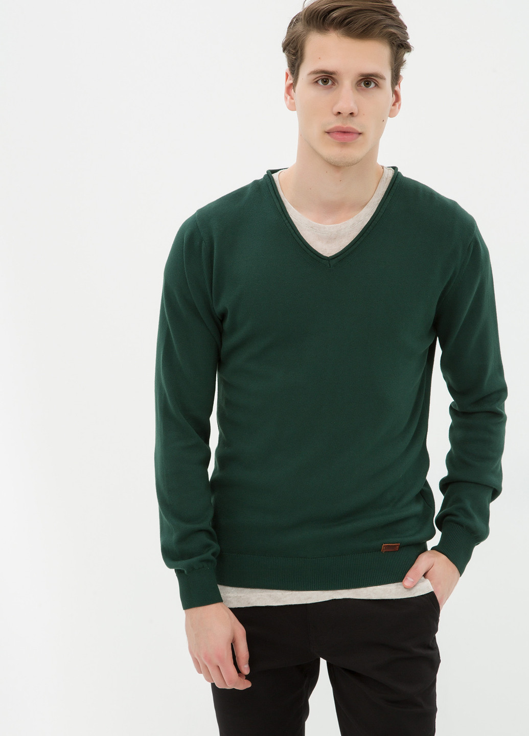 Зеленый демисезонный пуловер пуловер KOTON