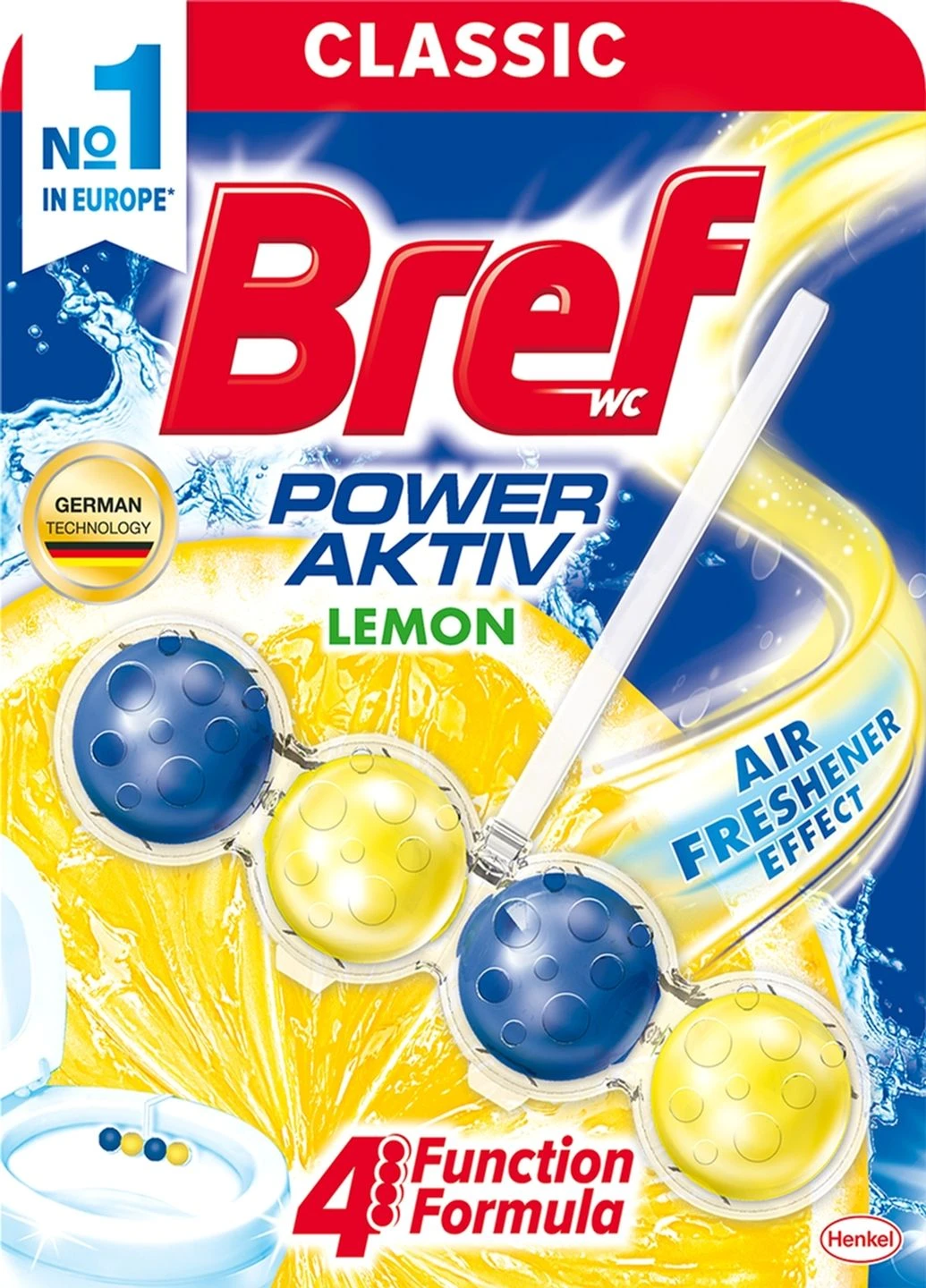 Твердий туалетний блок Сила актив Лимон 50 г Bref (251227682)