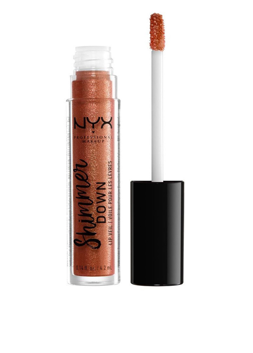 Блиск для губ Shimmer Down Lip Veil (Honey Pie), 4,2 мл NYX Professional Makeup (87557372)