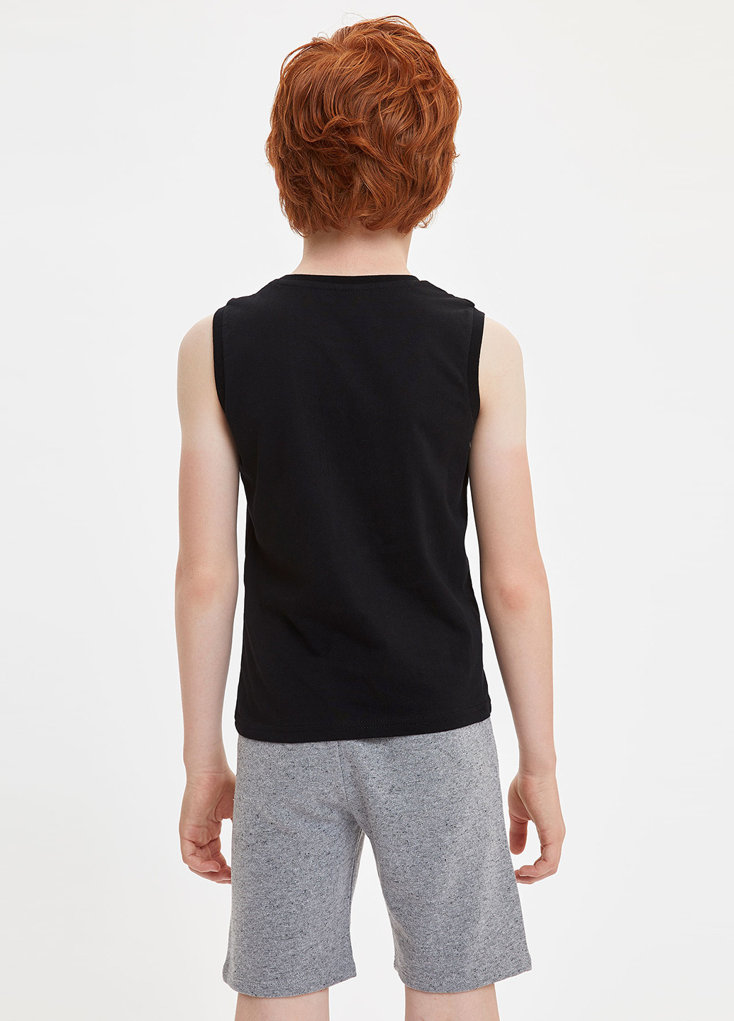Черный демисезонный пижама(футболка, шотры) DeFacto