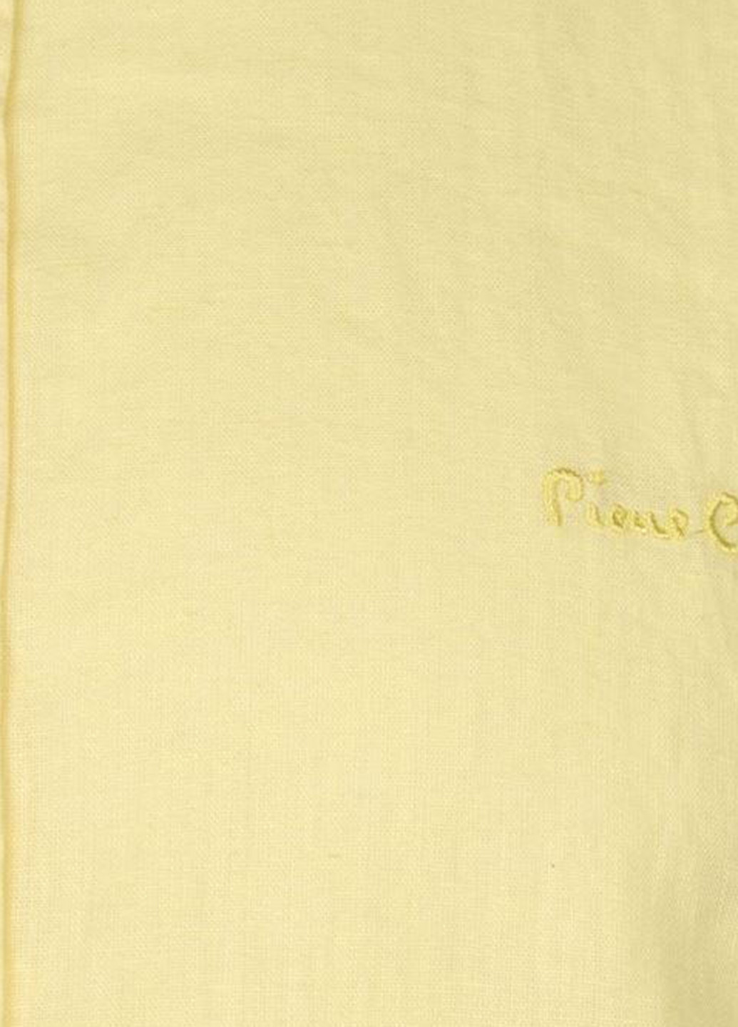 Светло-желтая кэжуал рубашка меланж Pierre Cardin с длинным рукавом