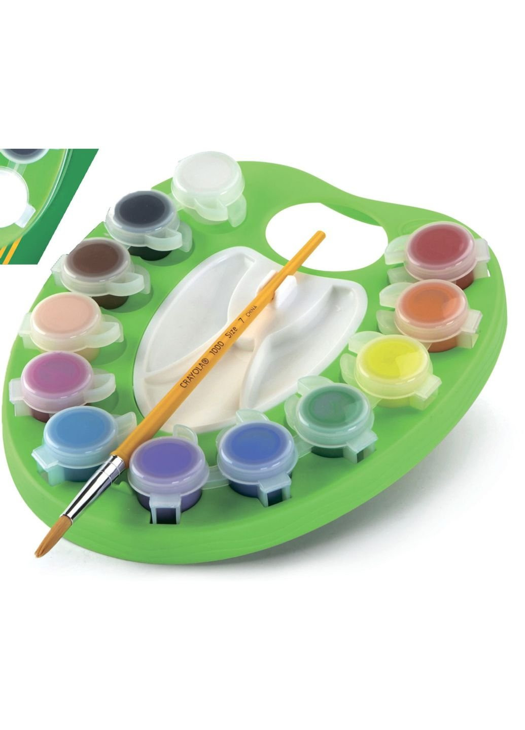 Краски для рисования Chalk & Paint с палитрой и кисточкой (54-1066) Crayola (254067280)