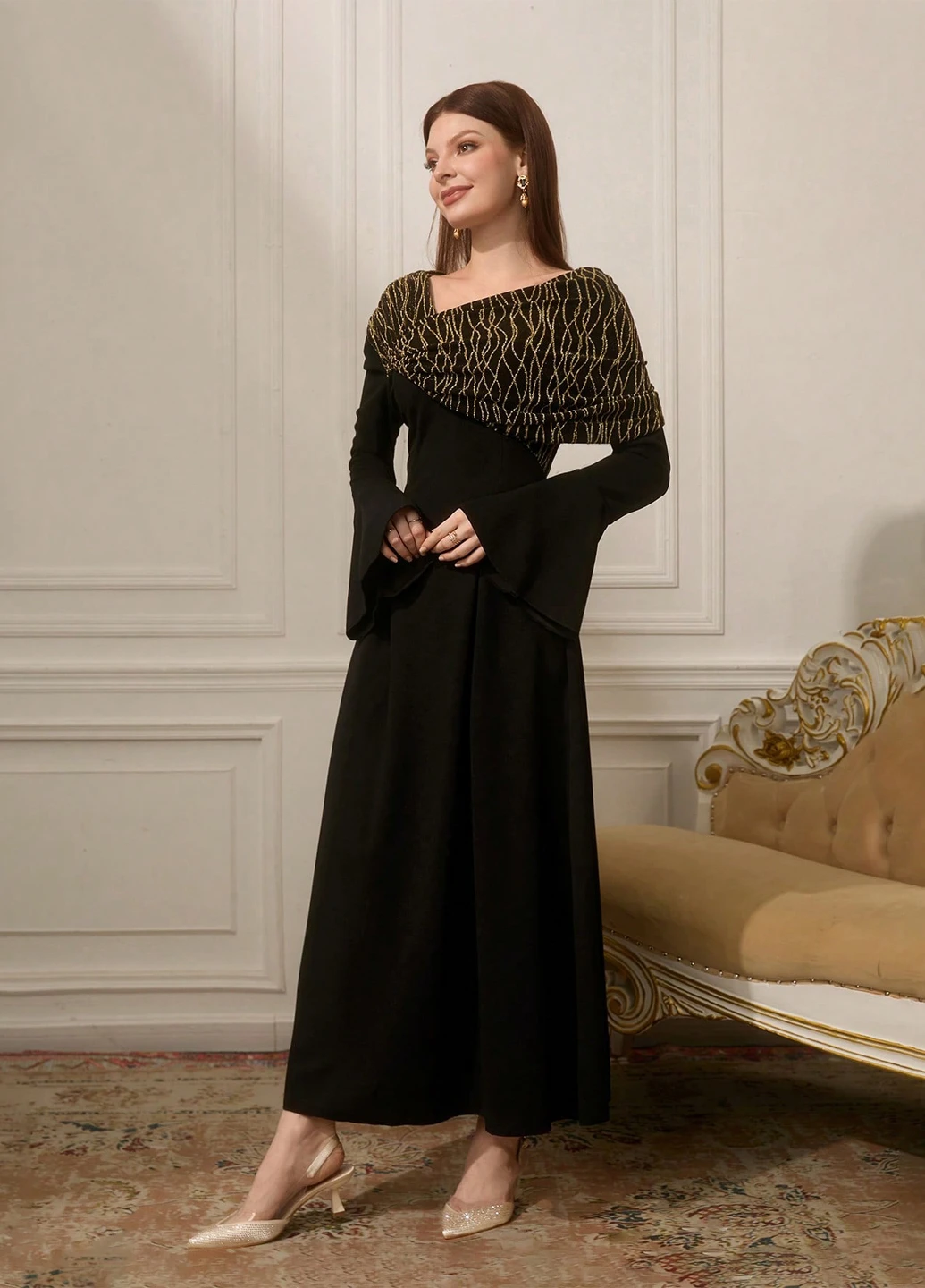 SHEIN Туфлі слінгбекі бежевий з штучна шкіра, китай — літо (365497655)
