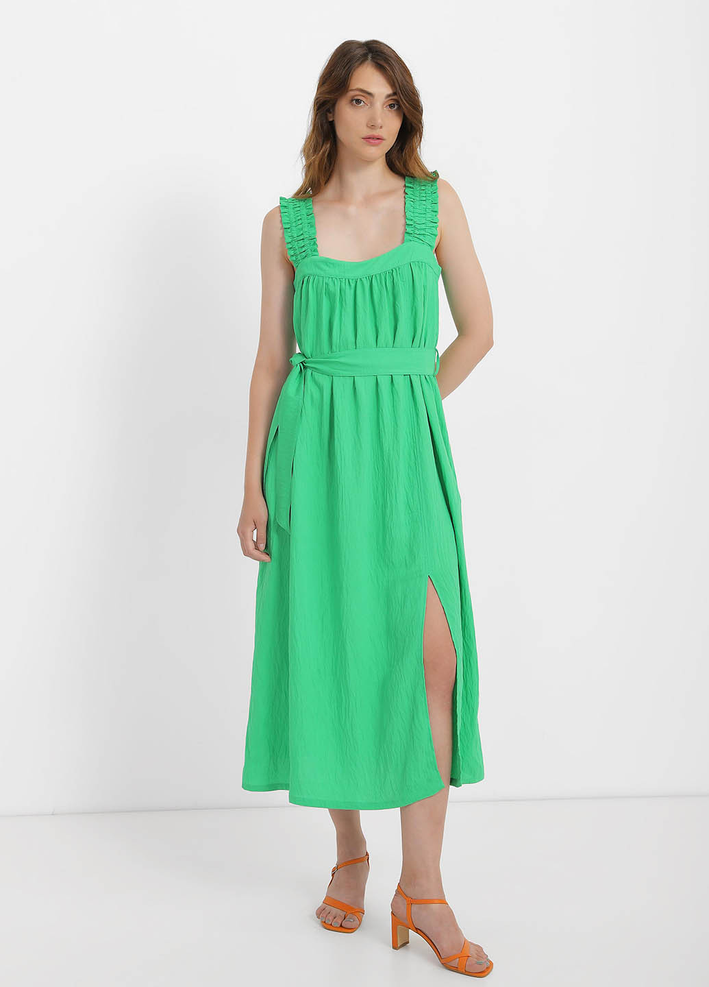 Летний женский сарафан Braska однотонный