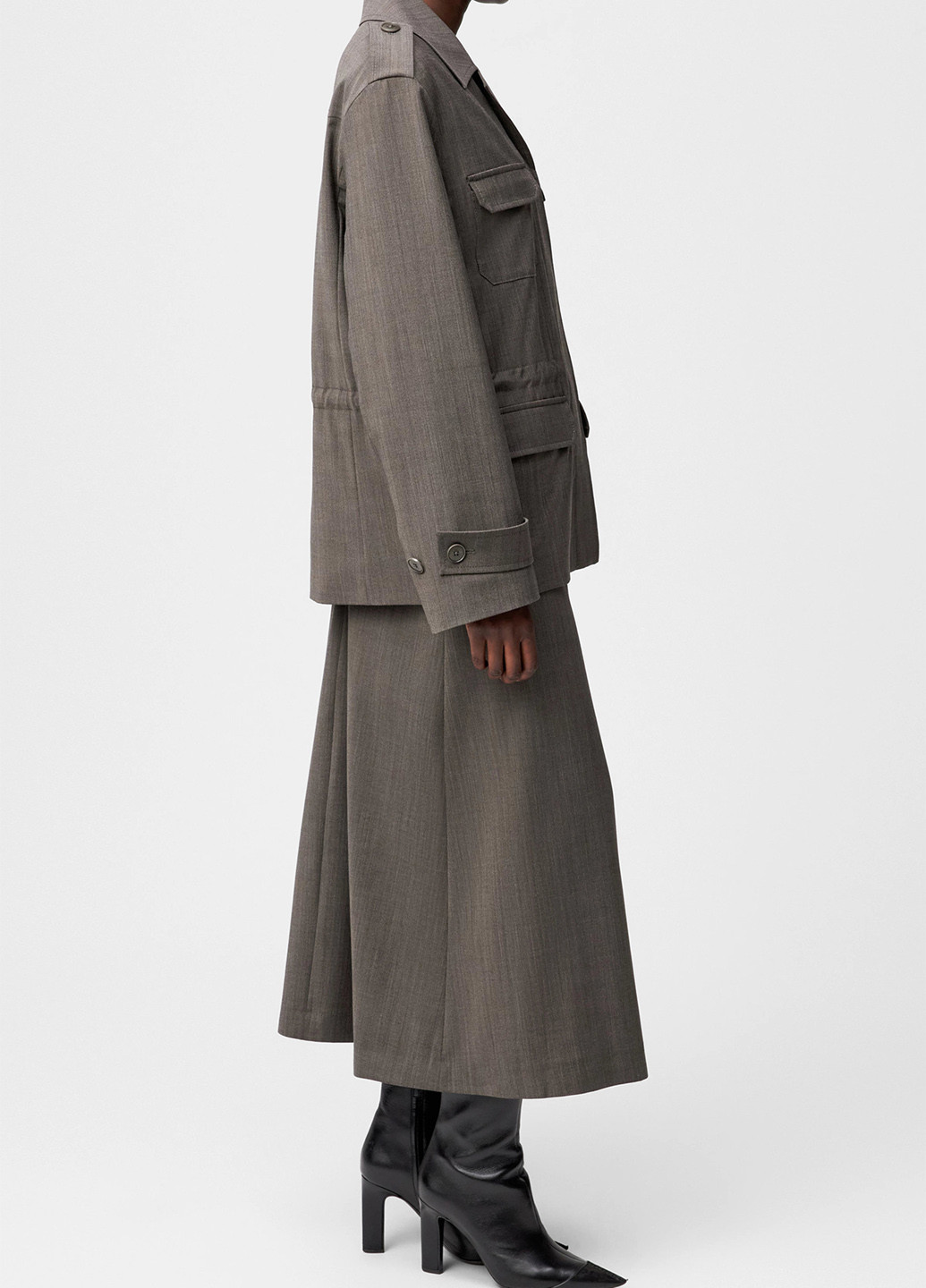 Коричневый женский жакет Drykorn однотонный - демисезонный