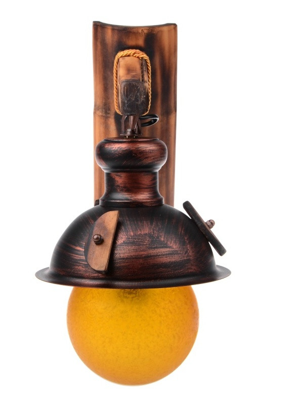 Бра настенное накладное деревянное кантри BKL-826W/1E27 Brille (253894208)