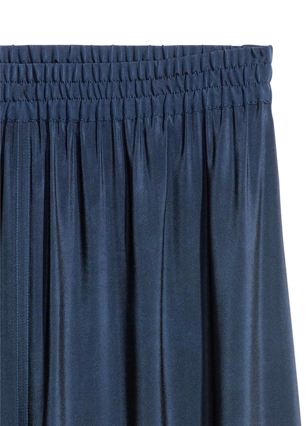 Темно-синяя кэжуал однотонная юбка H&M