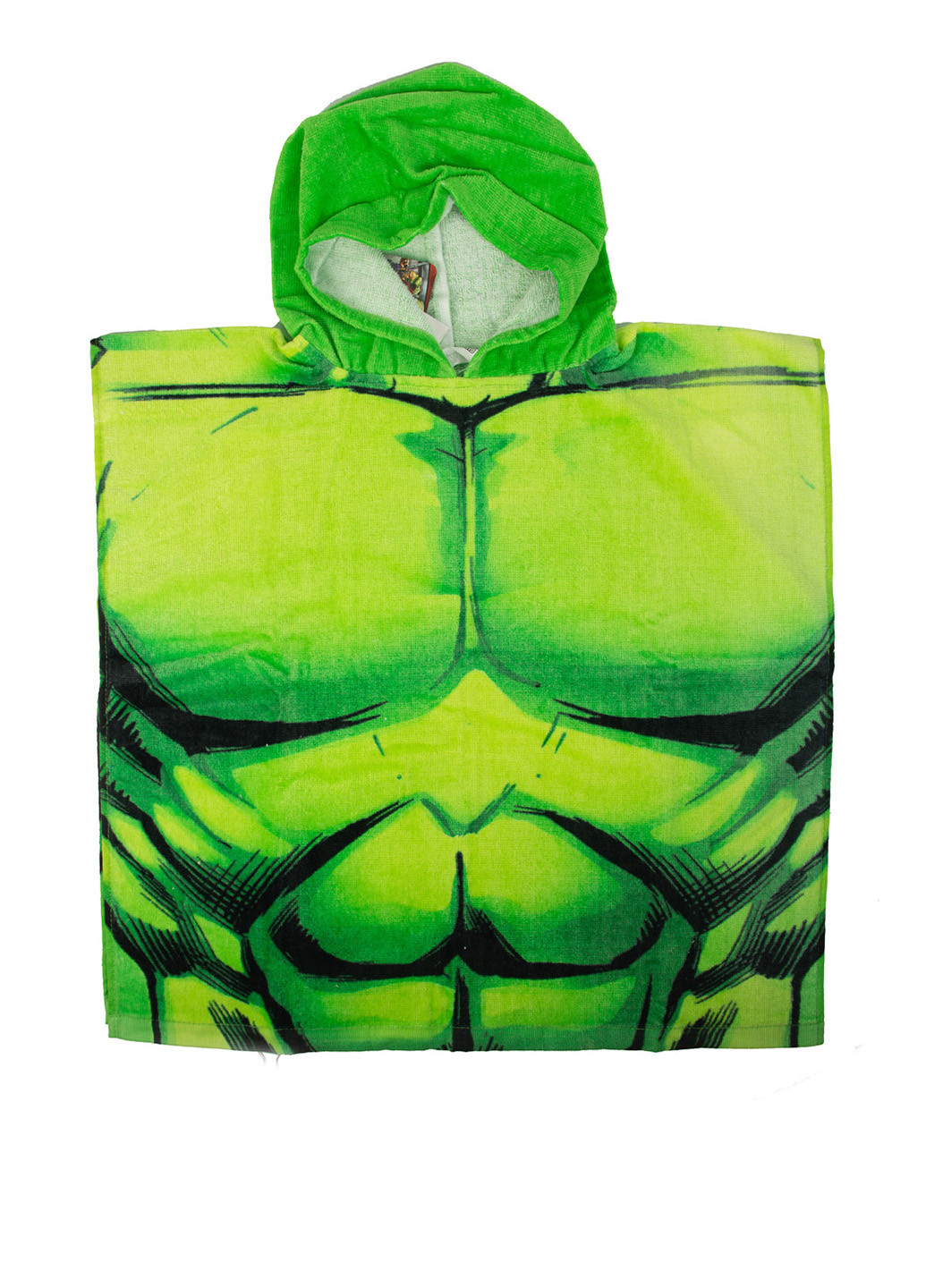 Пончо Marvel рисунок зелёное