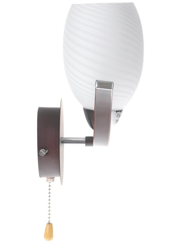Бра настенное накладное с выключателем BR-382W/1 E14 CH+W Brille (253894462)