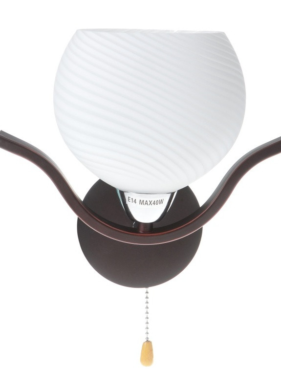 Бра настенное накладное с выключателем BR-382W/1 E14 CH+W Brille (253894462)