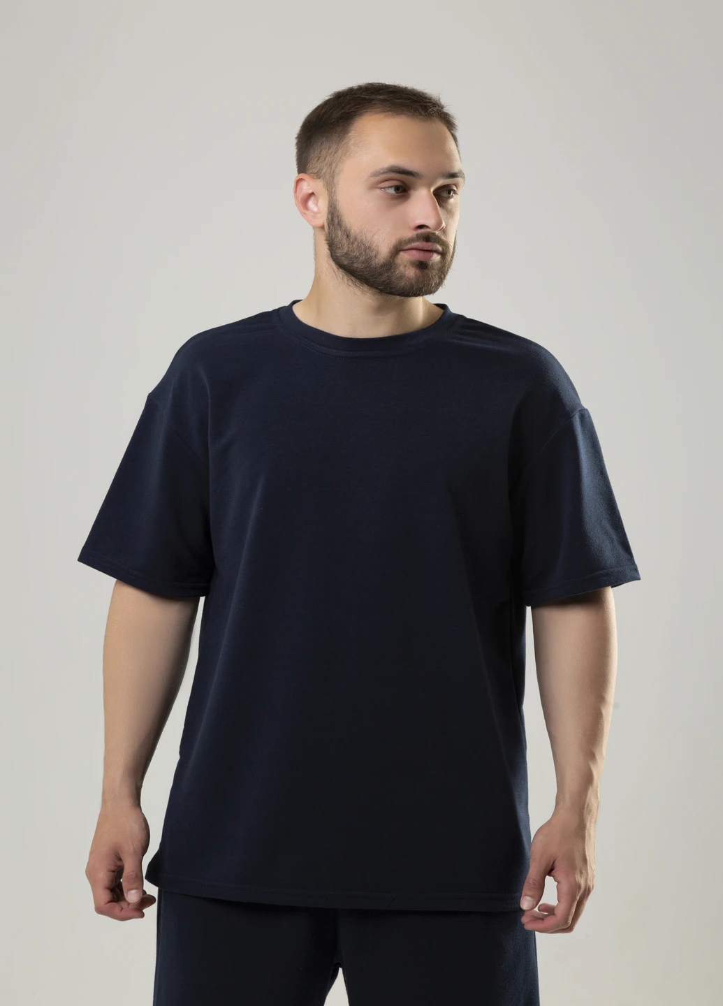 Синій літній костюм чоловічий 'player'oversize річний (футболка + шорти) синій Intruder