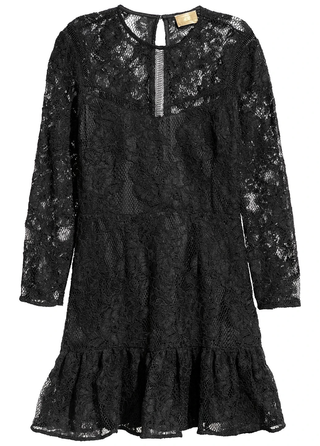 Чорна вечірня сукня кльош H&M однотонна