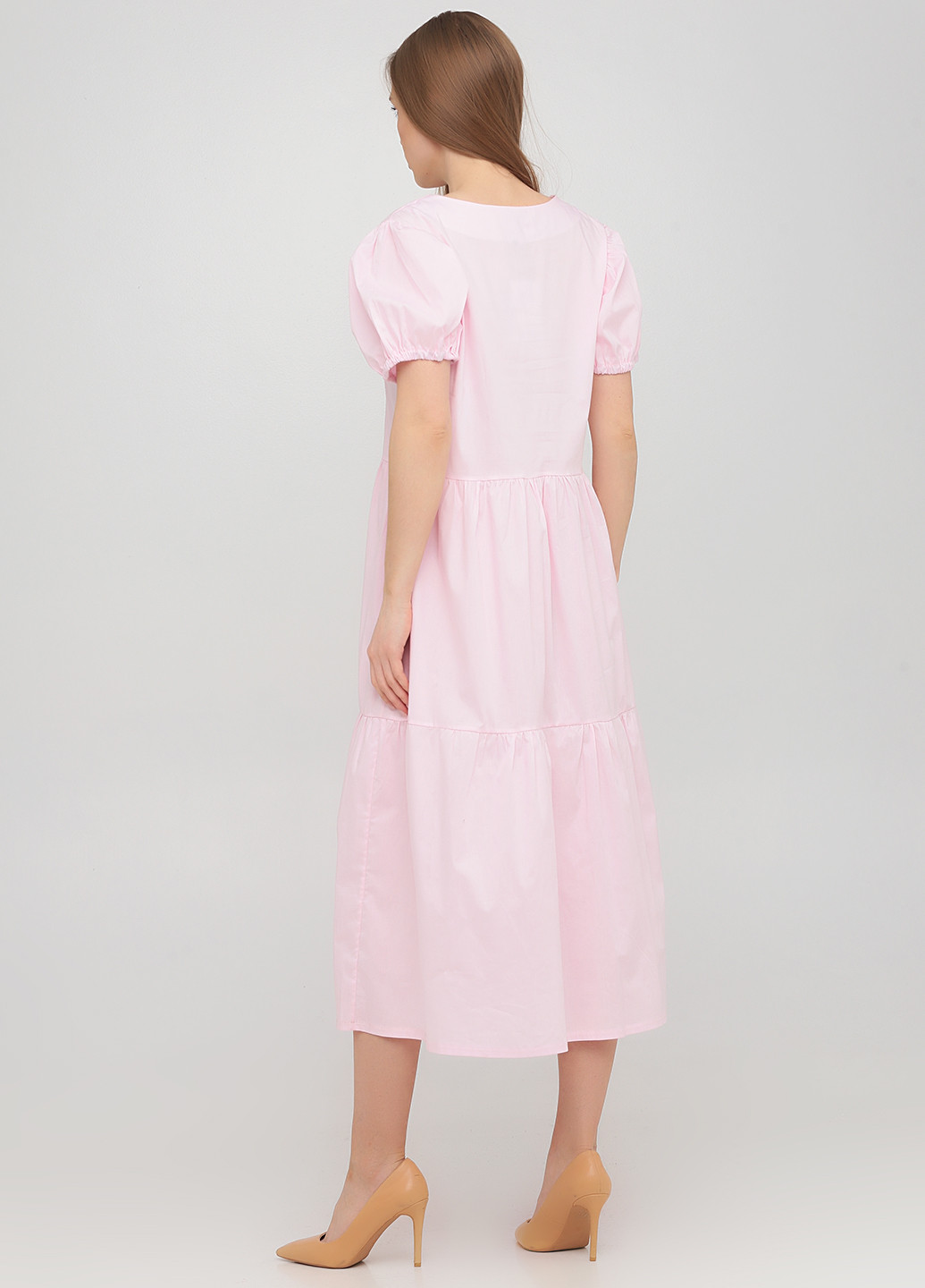 Світло-рожева кежуал сукня Kristina Mamedova однотонна