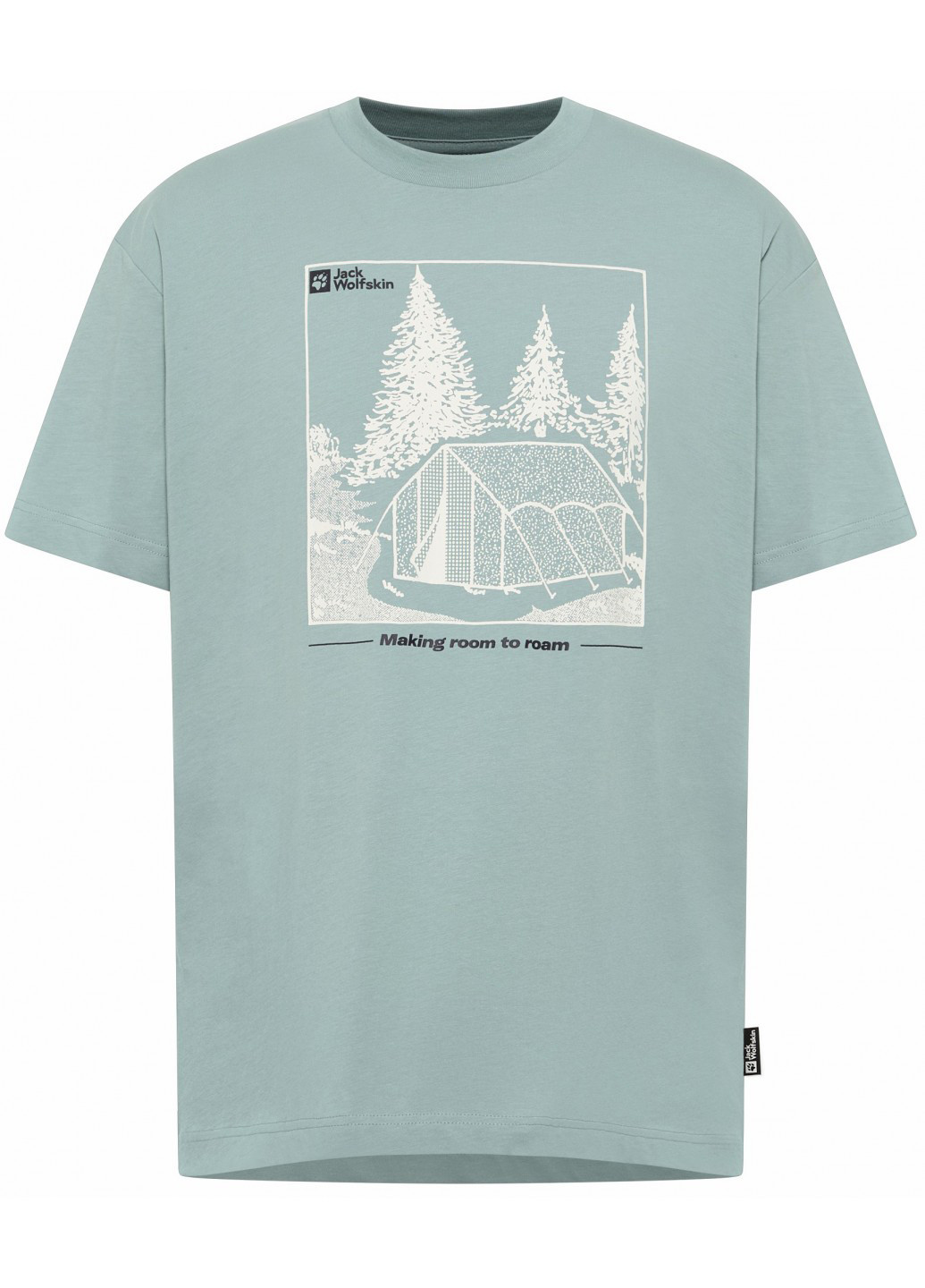 Голубая футболка Jack Wolfskin FREEROAMER T M
