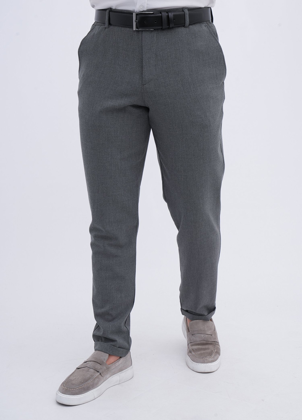 Серые классические, кэжуал демисезонные классические брюки Trend Collection