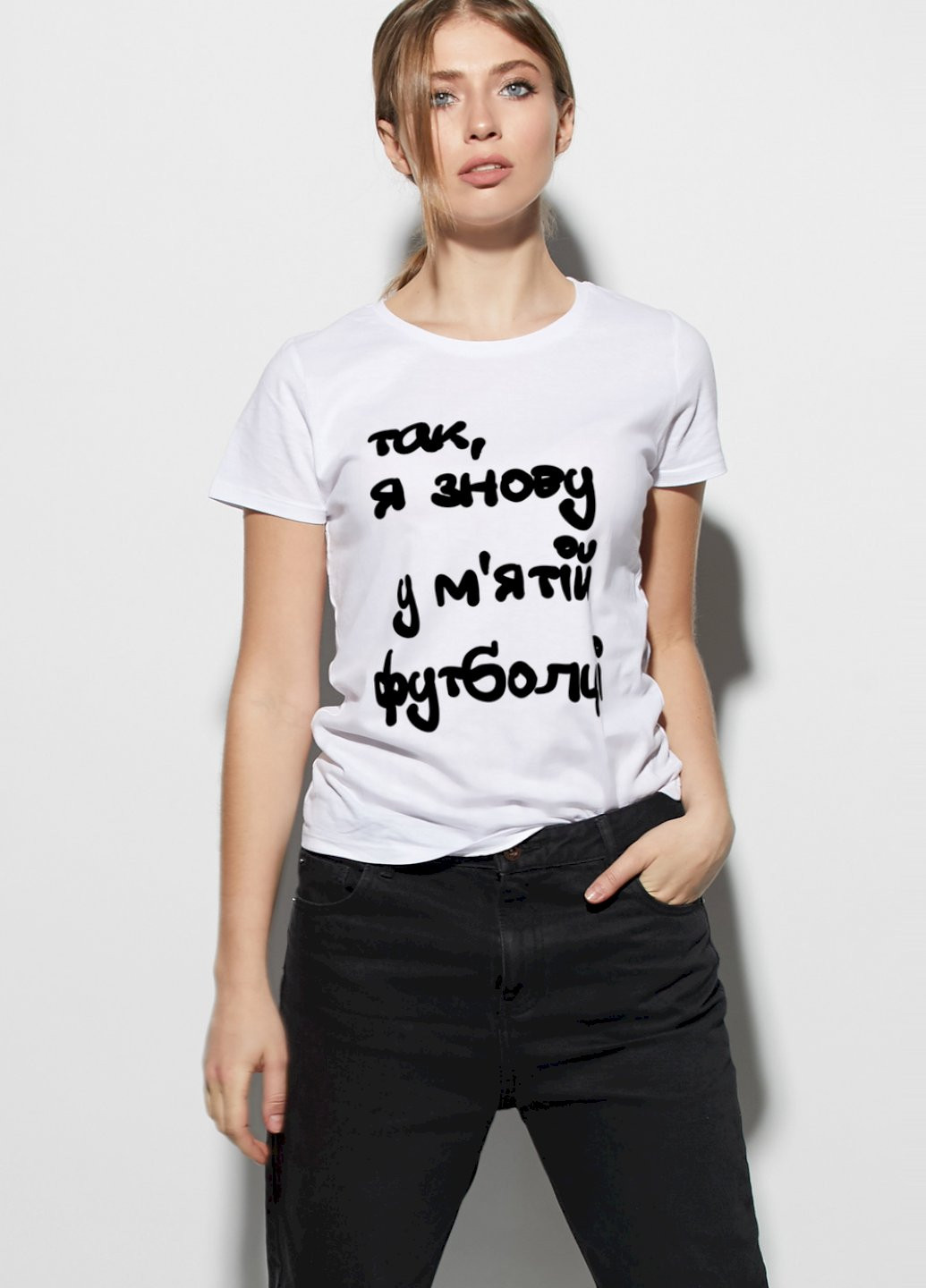 Футболка женская basic /дышащий принт/ YAPPI - (253187183)