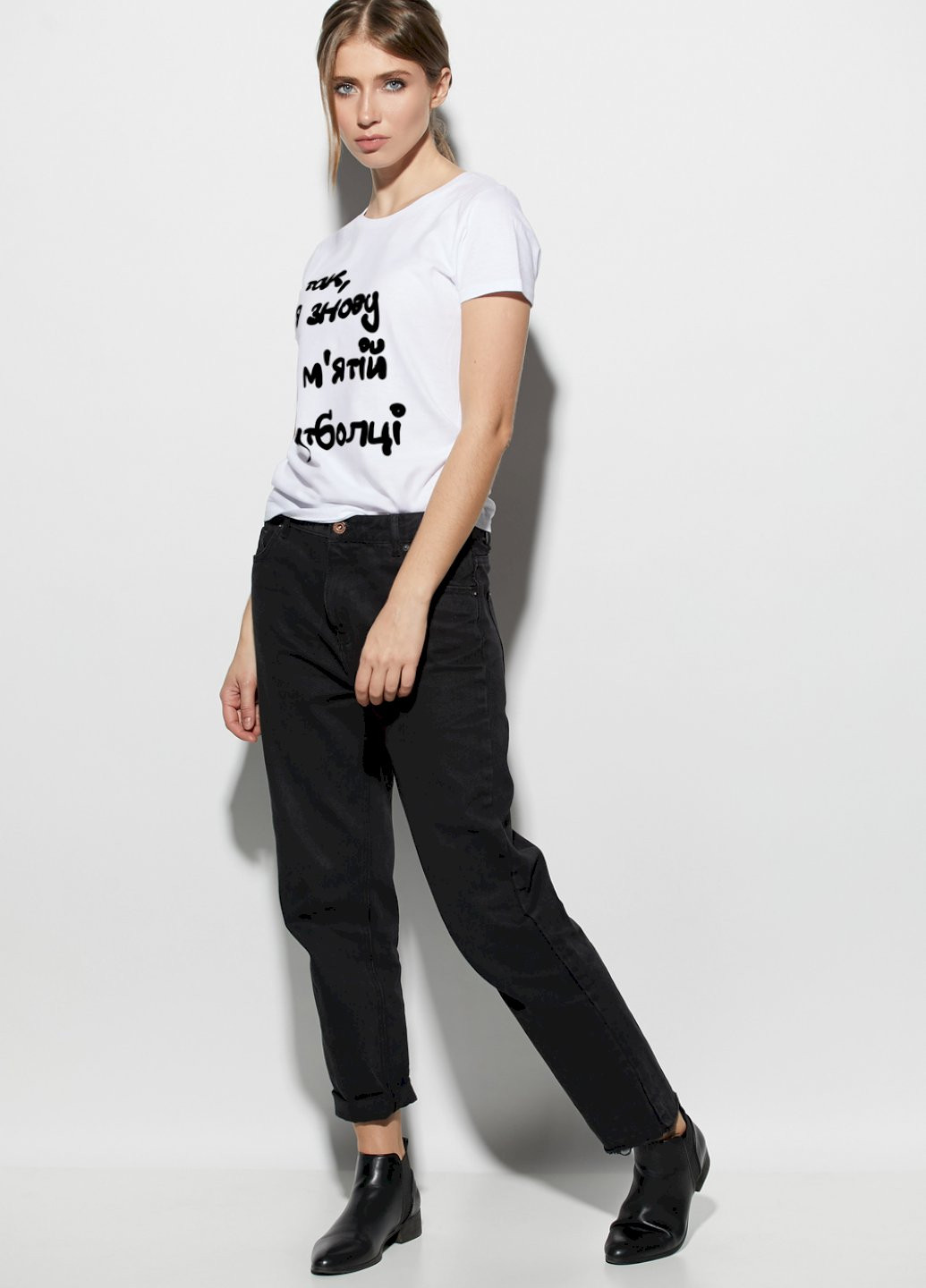 Футболка женская basic /дышащий принт/ YAPPI - (253187183)