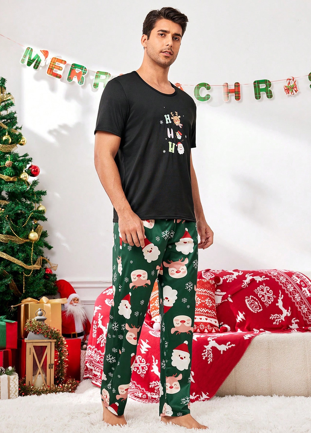 Піжама (футболка, штани) SHEIN (331821894)