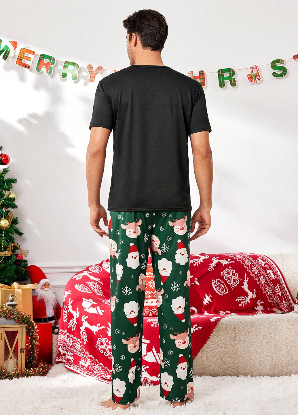 Піжама (футболка, штани) SHEIN (331821894)